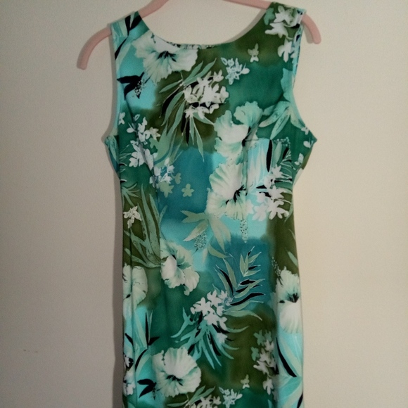 Connected Apparel Dresses & Skirts - Connected Women's Sheath Dress Turquoise Multi S-6